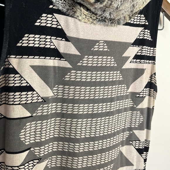 Custo Barcelona Vintage Custoline Sleeveless Dress Fur Aztec Incan Cocktail - Picture 4 of 6